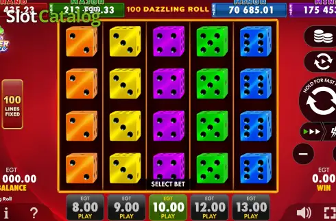 Скрин2. 100 Dazzling Roll слот