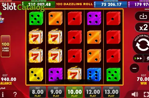 Скрин3. 100 Dazzling Roll слот