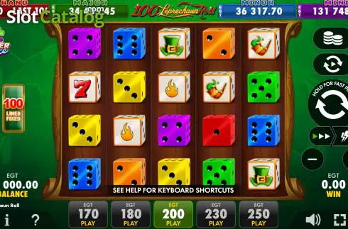 Скрин2. 100 Leprechaun Roll слот