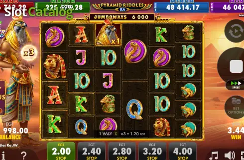 Скрин3. Pyramid Riddles Ra JUMBOWAYS слот