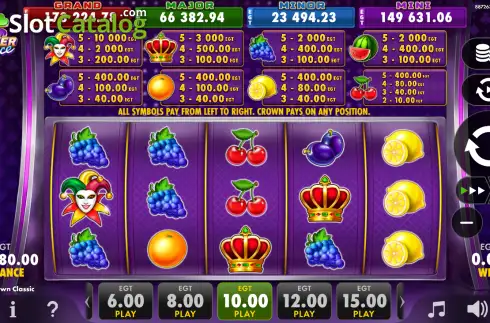 Скрин2. Joker's Crown Classic слот