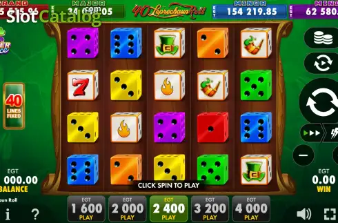 Скрин2. 40 Leprechaun Roll слот