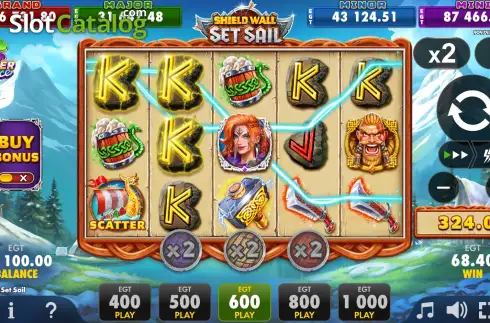 Скрин3. Shield Wall Set Sail слот