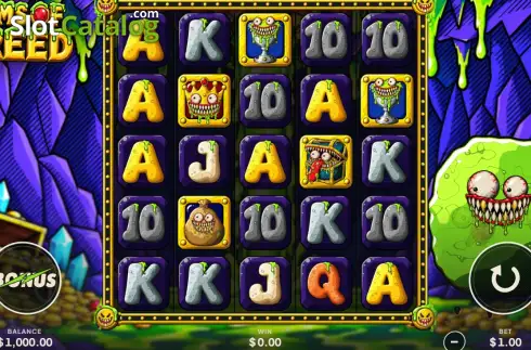 Скрин2. Gems of Greed слот