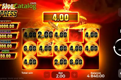 Скрин3. Fire Express: Hold and Win слот