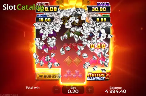 Скрин3. Hotfire Diamonds 2 слот
