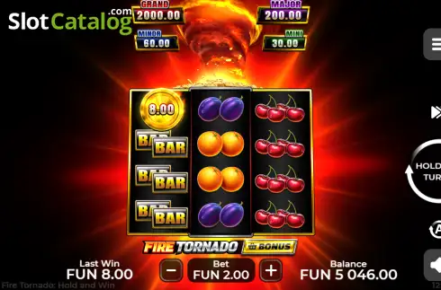 Скрин2. Fire Tornado: Hold & Win слот