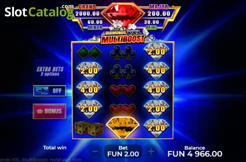 Скрин3. Diamonds XXL Multiboost слот