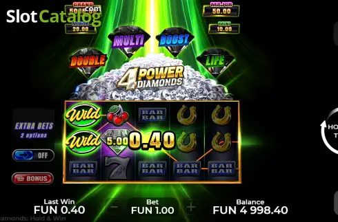 Скрин3. 4 Power Diamonds Hold and Win слот
