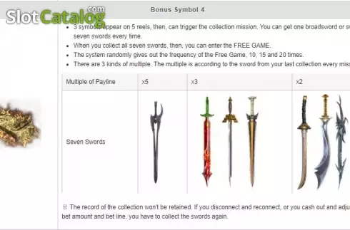 Скрин9. Legend of 7 Swords слот