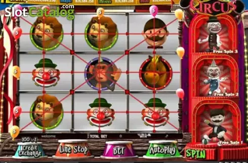 Скрин2. Circus (esball) слот