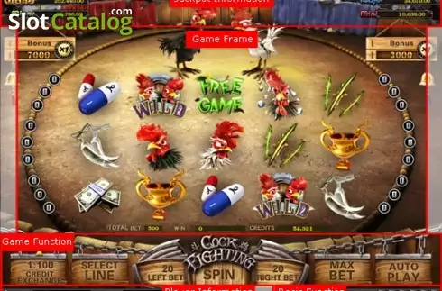 Скрин2. Cock Fighting (esball) слот