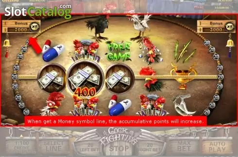Скрин3. Cock Fighting (esball) слот