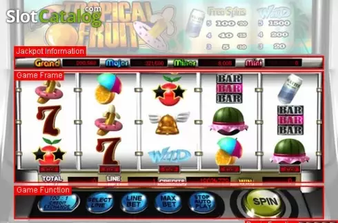 Скрин2. Tropical Fruit (esball) слот
