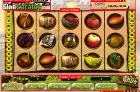 Скрин2. Fruit Paradise (esball) слот