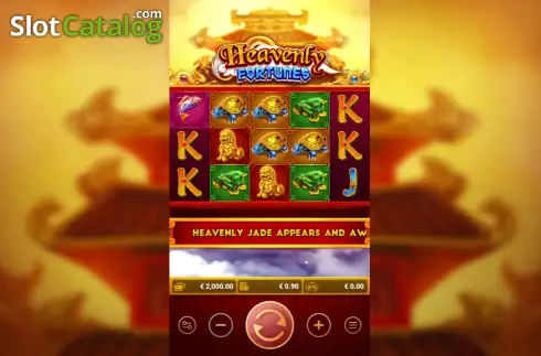 Скрин2. Heavenly Fortunes слот