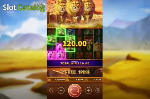 Скрин2. Safari Blitz слот