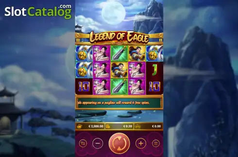 Скрин2. Legend of Eagle слот