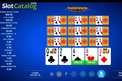 Скрин3. Joker Poker - Power Poker (Flip Five Gaming) слот