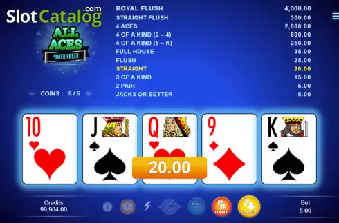 Скрин3. All Aces - Power Poker слот
