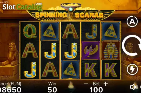 Скрин3. Spinning Scarab слот