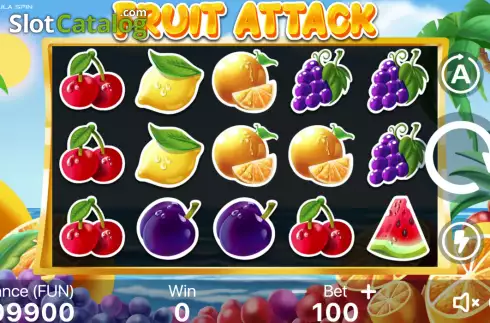 Скрин2. Fruit Attack слот