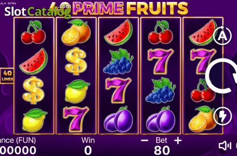 Скрин2. 40 Prime Fruits слот