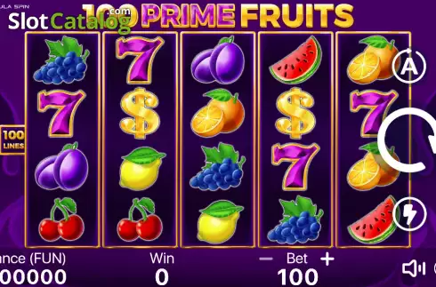 Скрин2. 100 Prime Fruits слот