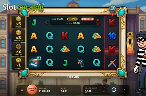 Скрин3. HEIST - The Perfect Score слот