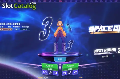 Скрин2. Space Girl слот