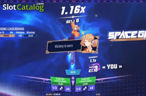 Скрин3. Space Girl слот