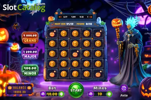Скрин2. Spooky Pumpy Mines слот
