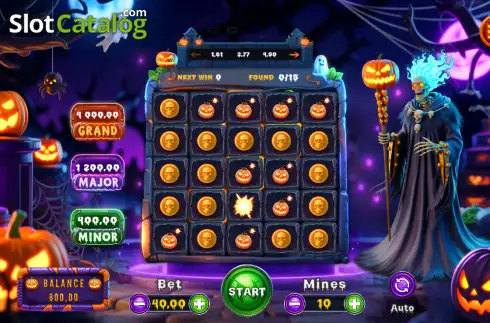 Скрин3. Spooky Pumpy Mines слот