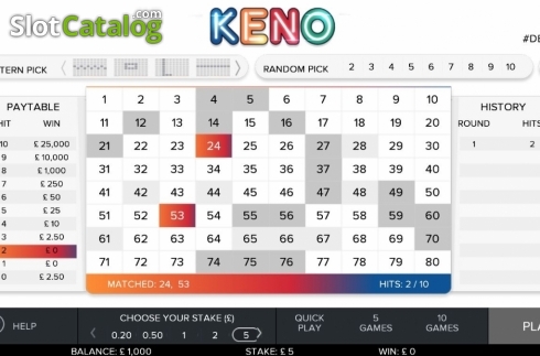 Скрин4. Keno 80 (G.Games) слот