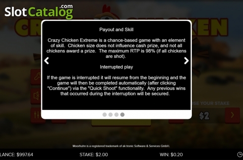 Скрин8. Crazy Chicken Extreme слот