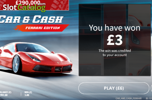 Скрин3. Car & Cash - Ferrari слот