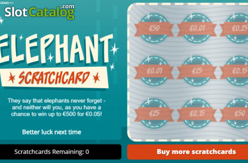 Скрин3. Elephant Scratchcard слот