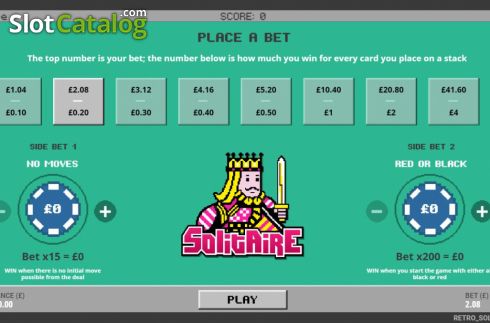 Скрин2. Retro Solitaire слот
