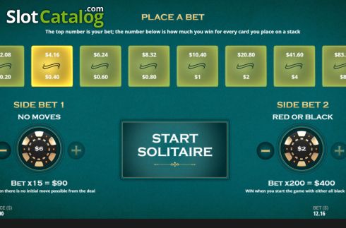Скрин2. Casino Solitaire (G.Games) слот