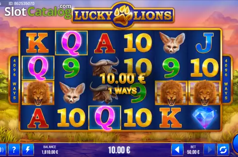 Скрин3. Lucky Lions (G.Games) слот