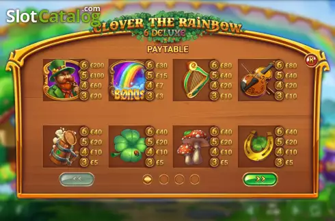Скрин8. Clover the Rainbow Deluxe слот