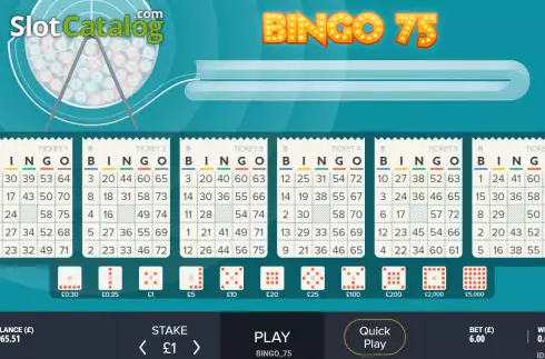 Скрин2. Bingo 75 слот
