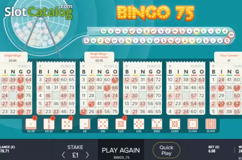 Скрин4. Bingo 75 слот