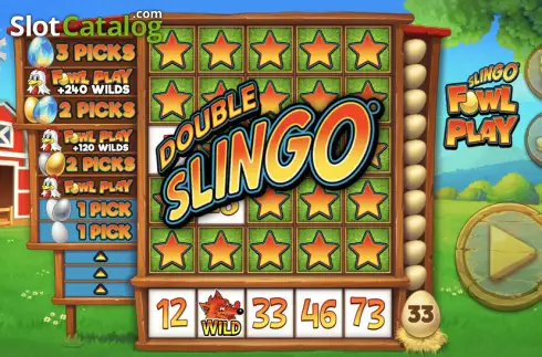 Скрин2. Slingo Fowl Play слот