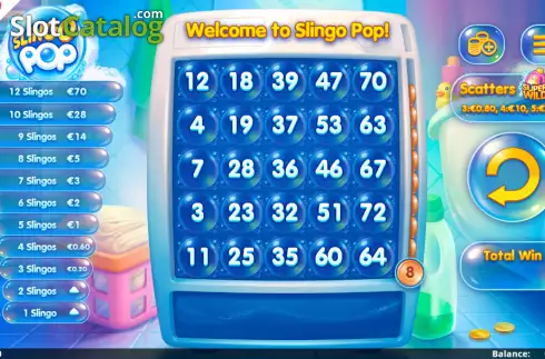 Скрин2. Slingo Pop слот