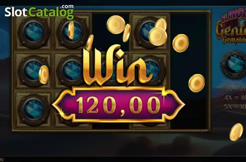 Скрин3. Slingo Genie Gemstones слот