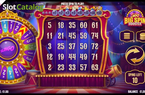 Скрин2. Slingo Big Spin Booster слот