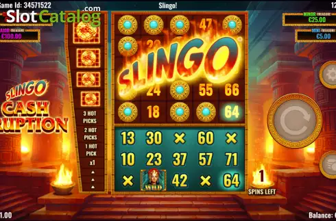 Скрин3. Slingo Cash Eruption слот