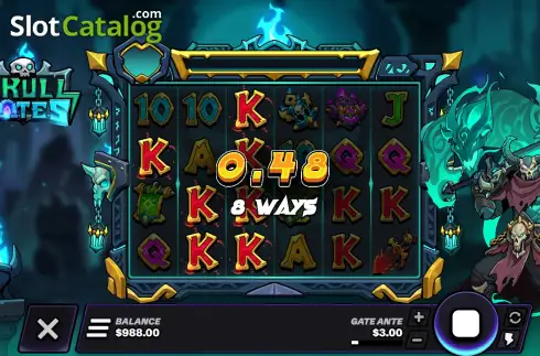 Скрин3. Skull Gates слот