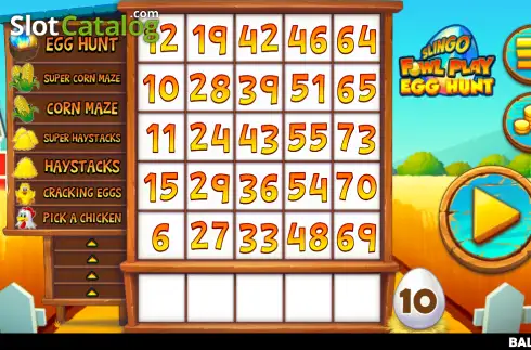Скрин2. Slingo Fowl Play: Egg Hunt слот